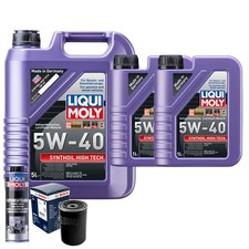 Motoröl 5W40 LIQUI MOLY Synthoil High Tech 7L+BOSCH Ölfilter +Spülung