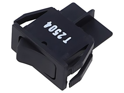 001551.3102-01-01 ROCKER SPST Pos: 2 ON-OFF 20A/250VAC schwarz IP40 Fehlen Marqu