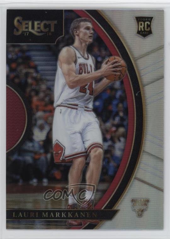 2017-18 Panini Select Concourse Silver Prizm Lauri Markkanen #8 Rookie RC