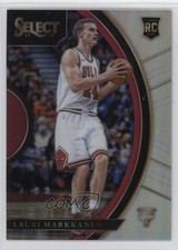 2017-18 Panini Select Concourse Silver Prizm Lauri Markkanen #8 Rookie RC