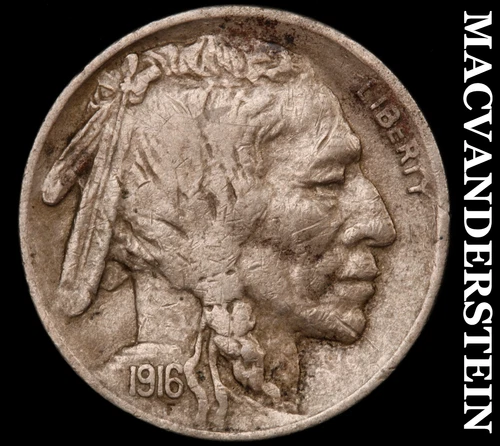 1916-S Buffalo Nickel - Extra Fine Semi Key Date No Reserve #i7191