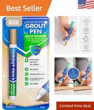 Easy-To-Use Grout Pen in Beige - Narrow 5mm Tip for Versatile Home Applications