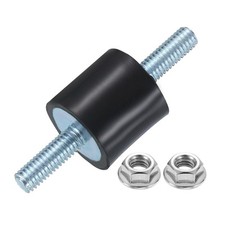 M6 x 18mm Rubber Mounts, 20 x 20mm Rubber Vibration Isolator with Nuts