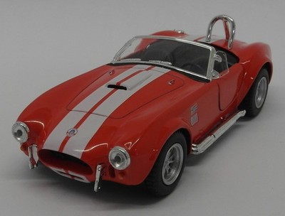 1965 Shelby Cobra 427 S/C - rot - Kinsmart Pull Back & Go Druckguss Metall Modell