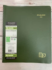 At-A-Glance 2025 Planner, Monthly 9" X 11" Large Green 70-260G-60 Brand New