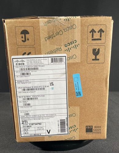 NEW Cisco IE 2000 IE-2000-8TC-G-B 8 Port Industrial Ethernet Switch-Fast Ship - Picture 2 of 3