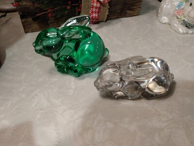 Princess House Rabbit Princess House Pets and Silvestri Art Crystal Glass Bunny Rabbits ...