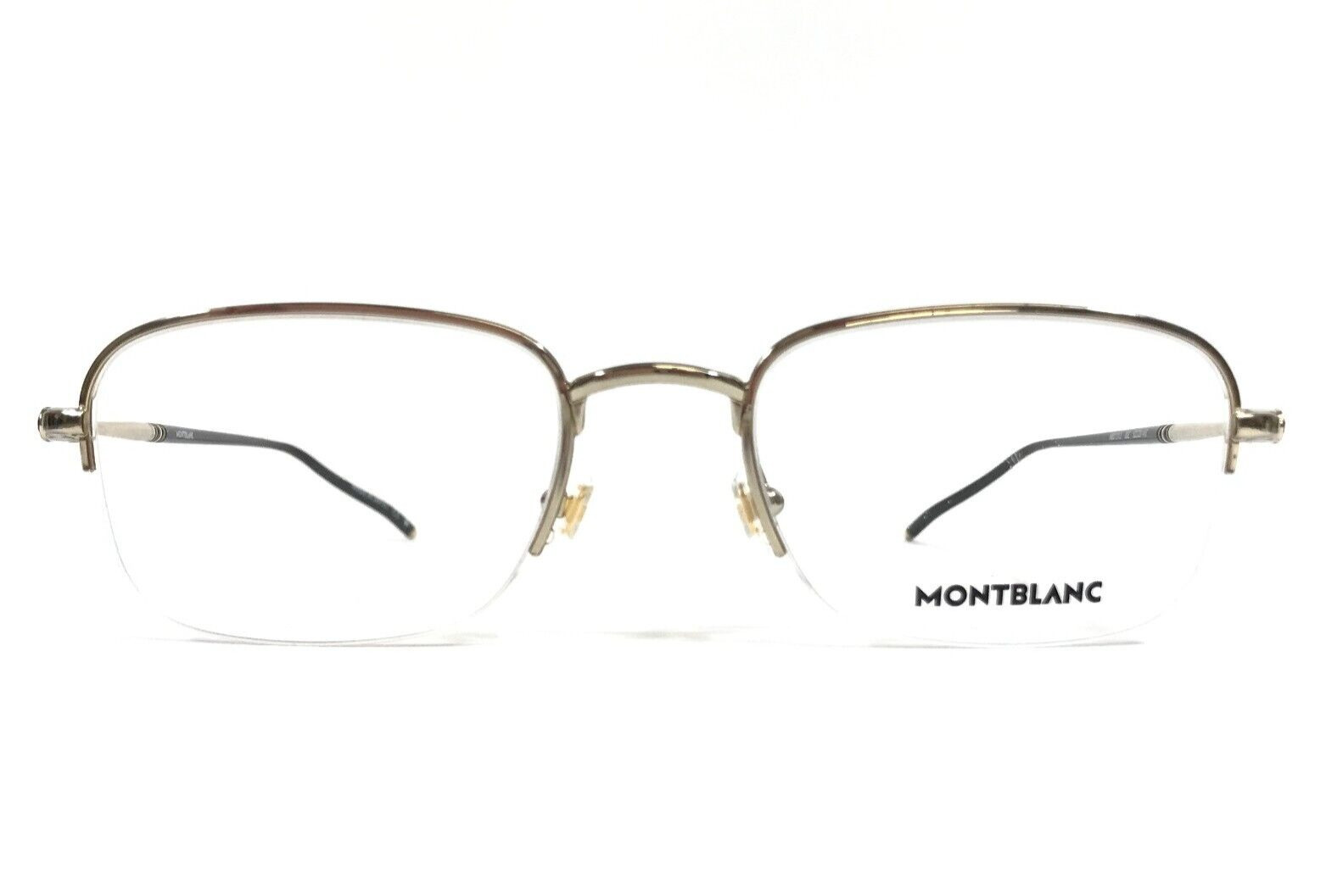 Frames Mb0131o 002 Polished Gold Square Half Rim 52-20-145