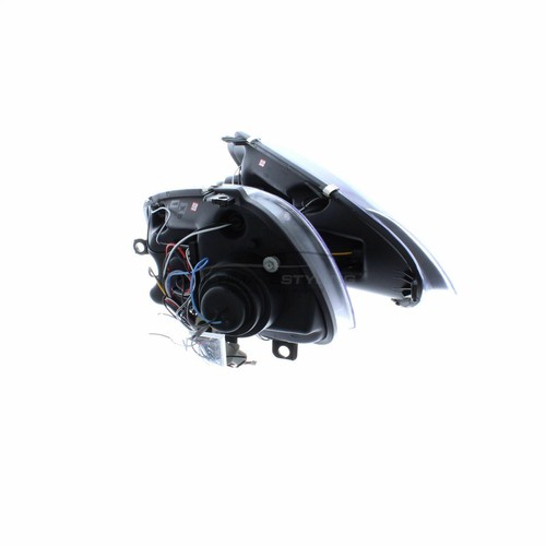 VW Golf Mk5 Headlights Twin Angel Eyes Black Projector Upgrade LED DRL Black - Picture 10 of 12