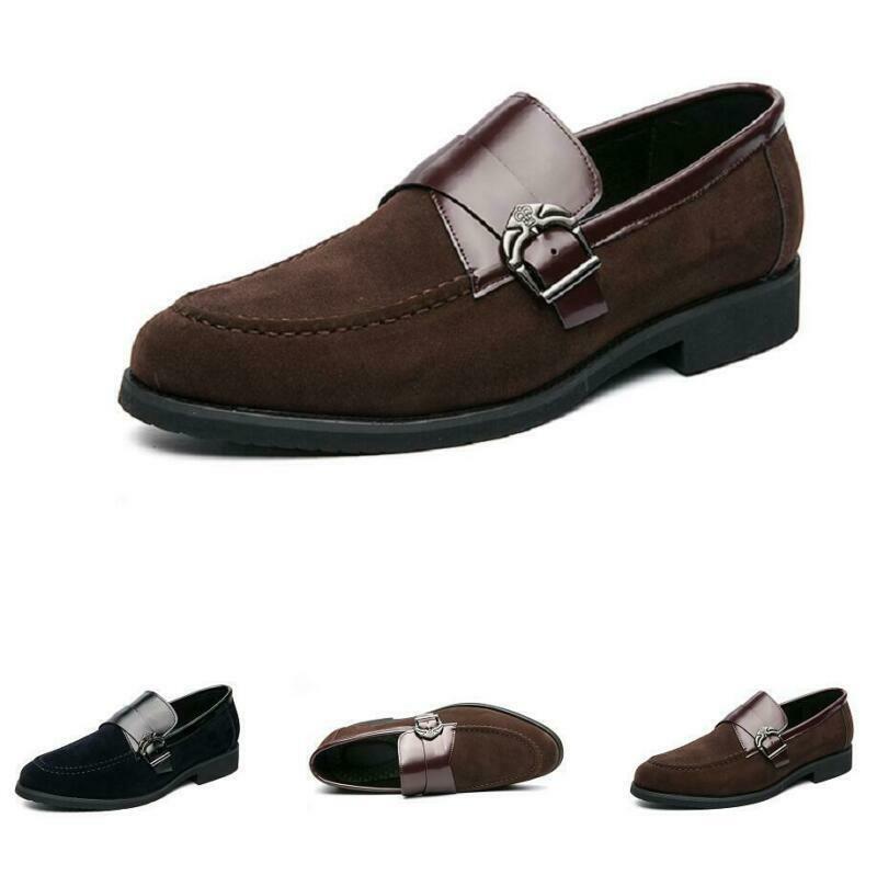 SAOLA Scarpe Oxford slip on da uomo inglesi business casual fibbia a punta calde da sposa