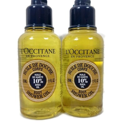 L'occitane Discontinued 10% Shea Shower Oil 35ML  x 2   NEW