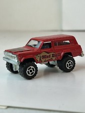Majorette 1980’s Jeep Cherokee Wagoneer 4x4, Mad Bull, Red