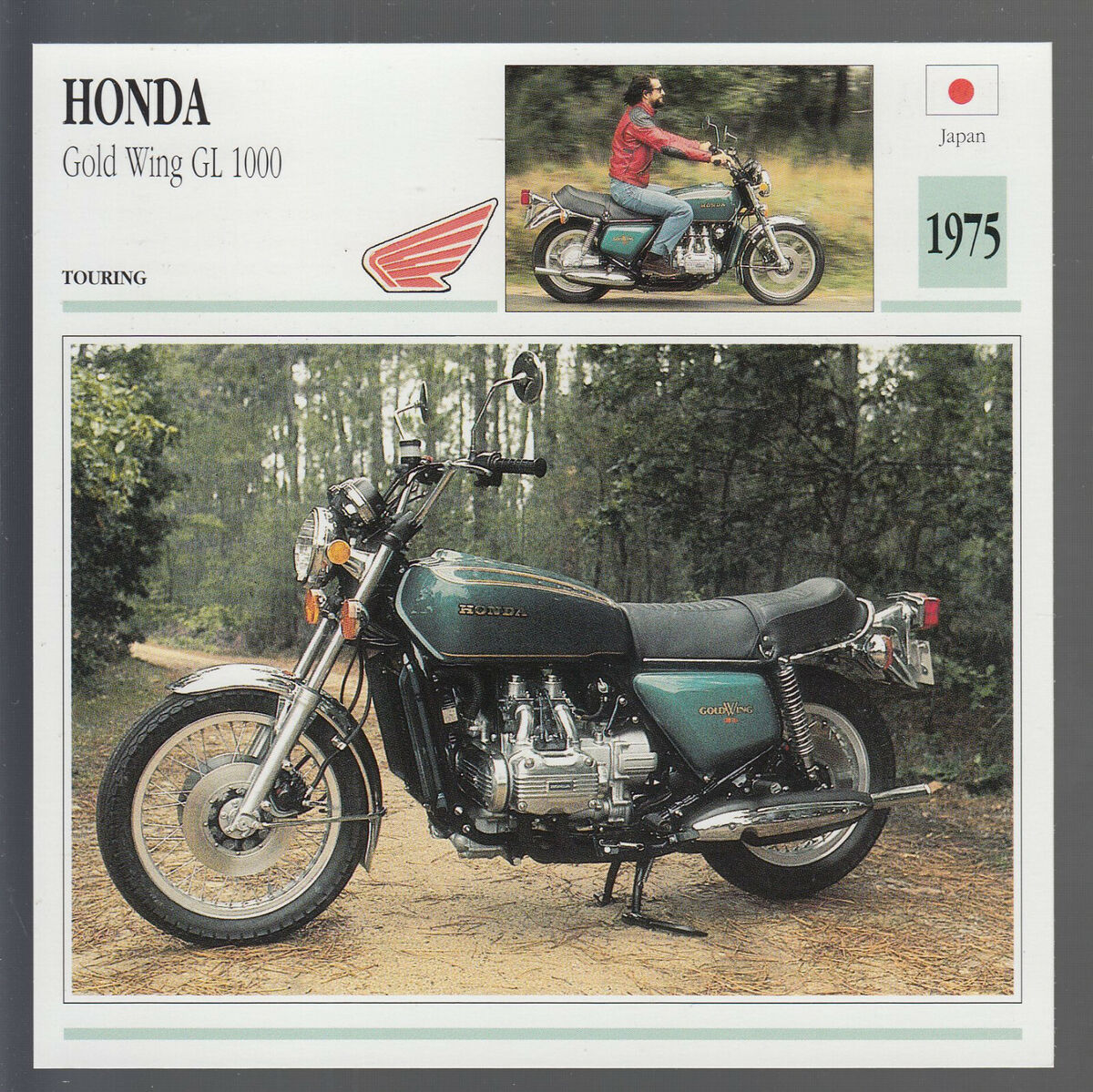 1975 Honda Gold Wing GL 1000 (999cc) Japan Motorcycle Photo 1975 Honda Gold Wing GL 1000 (999cc) Japan Motorcycle Photo