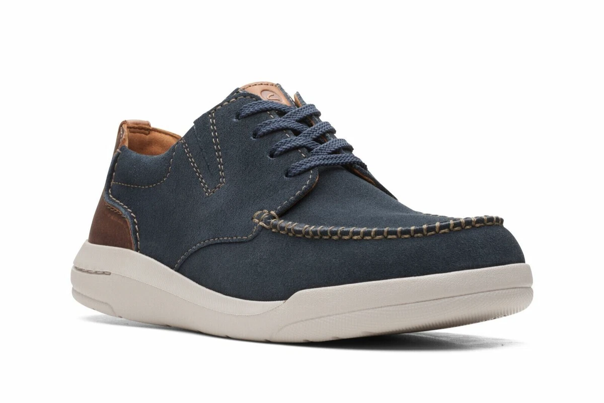 Clarks mens store navy shoes