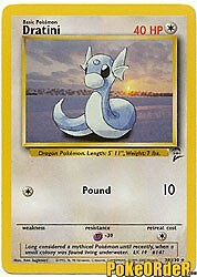 Pokemon BASE SET 2 Card  38/130 Dratini