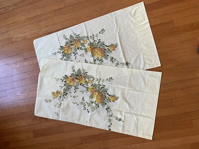 Vintage Floral King Size Pillowcases Set of 2- Decorative 20 in x 36 in