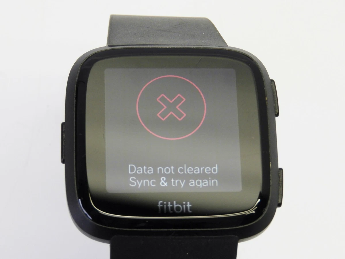 Fitbit Versa FB504GMBK Smart Fitness Watch Black ASIS