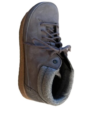 Birkenstock Honnef High Oiled Nubuck Leather Gray Taupe  display picture 1