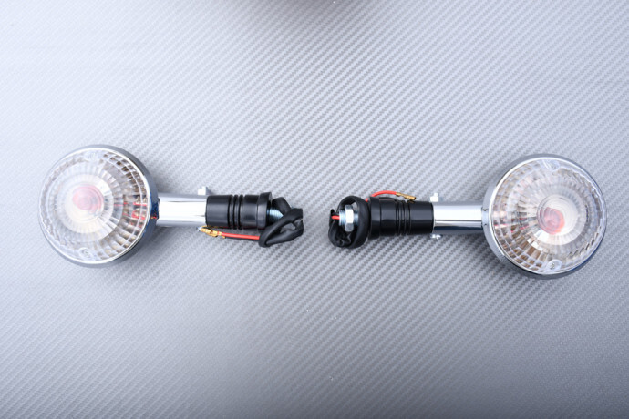 Clignotants moto transparents et étanches pour Yamaha XVS 250 Dragstar