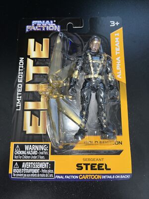NEW! Final Faction Elite Edition Sergeant Steel 1:18, 3-3/4'' Action Figure
