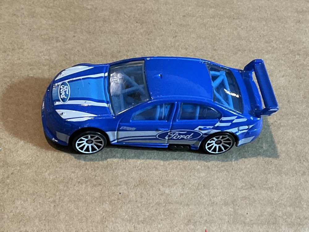 Hot Wheels 2012 NEW MODELS ~ FORD FALCON RACE CAR (Blue/White) V5292 C119