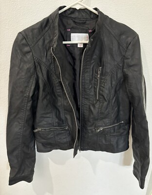 xhilaration faux leather jacket Size Large UK
