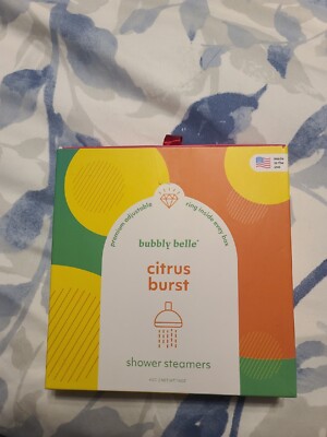Bubbly Belle 4 Citrus Bust Shower Steamers Ring Inside Box