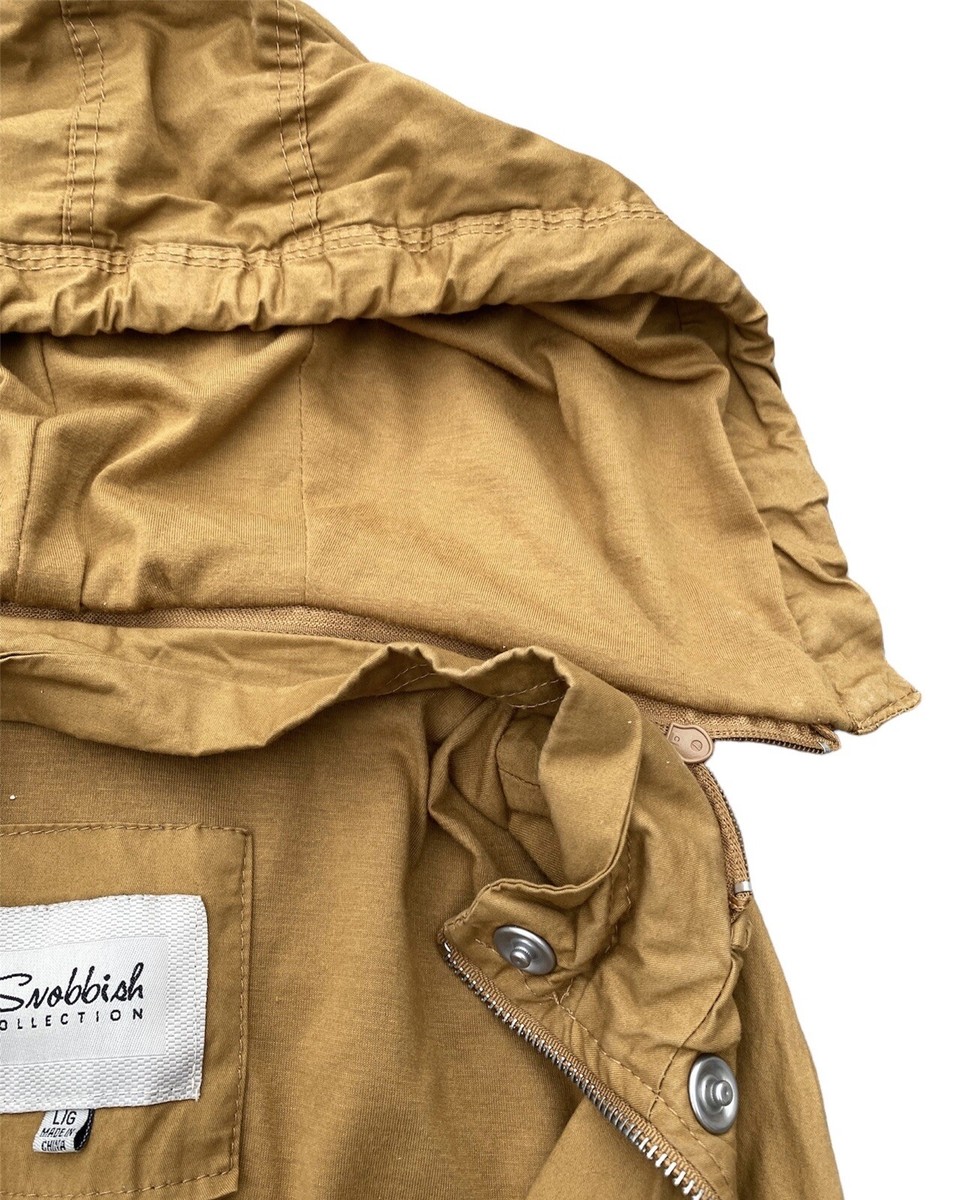 Snobbish Collection Hooded Vest Mustard Yellow Size Large Multiple Pockets View 3