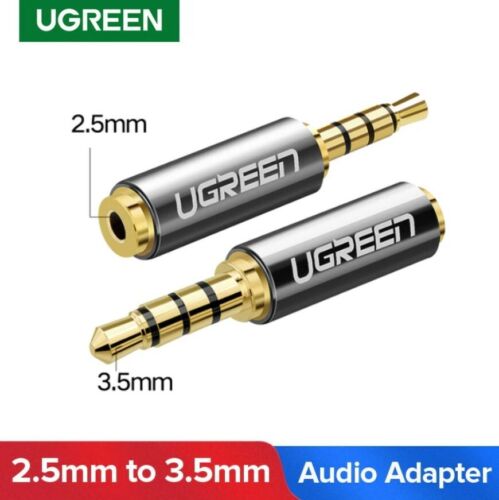 Ugreen 2.5mm Female to 3.5mm Male AUX Audio Adapter Headphone Stereo Plug - Picture 1 of 6