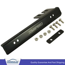 New Jdm Black Universal Front Bumper License Plate Relocator Bracket Holder Bar