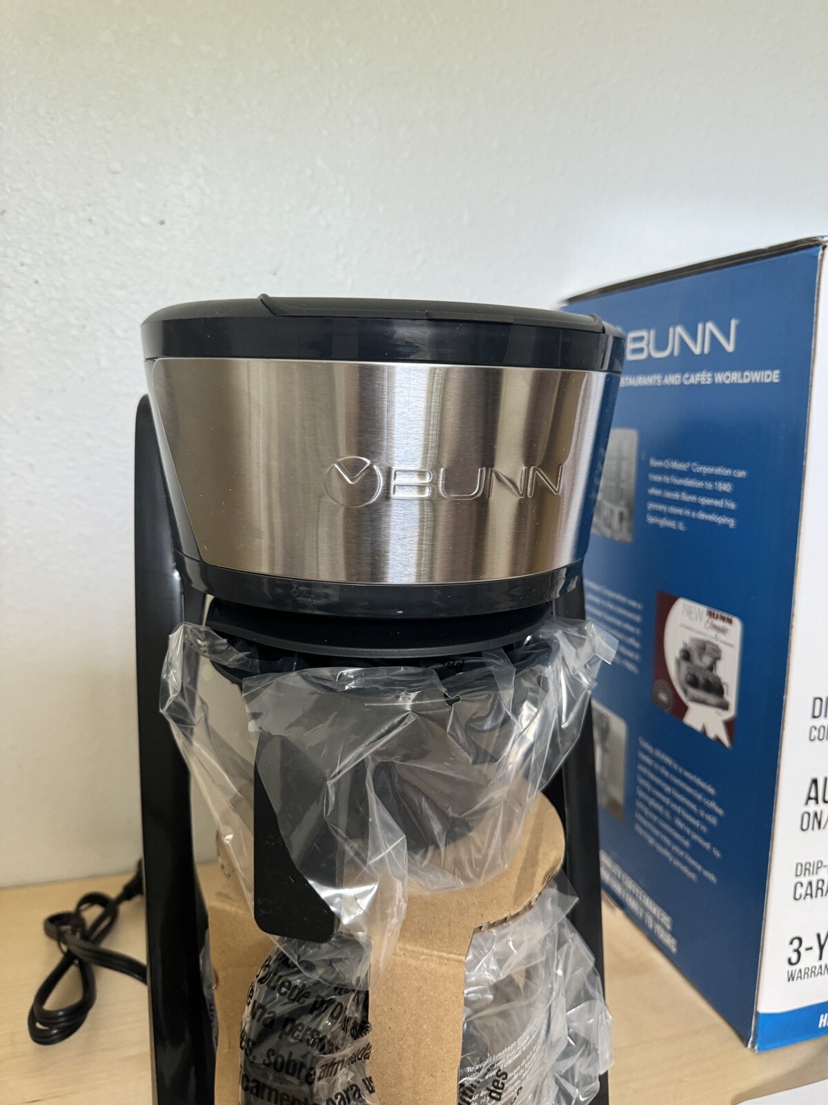 BUNN Heat N Brew Programmable Coffee Maker, 10 cup, Stainless Steel 700 72504124278 eBay