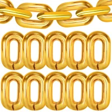 KatchOn Gold Chain Balloons Garland - Big 32 Inch Pack of 22 | Chain Balloons...