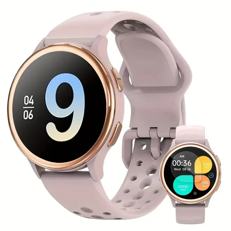 Fitness Tracker Smartwatch, Women's Smartwatch [400+ Dials/calls/Health]- Pink