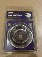 Plumb Pak Sink Strainer, Stainless Steel PP5419 - Spring Style fixed Post Basket
