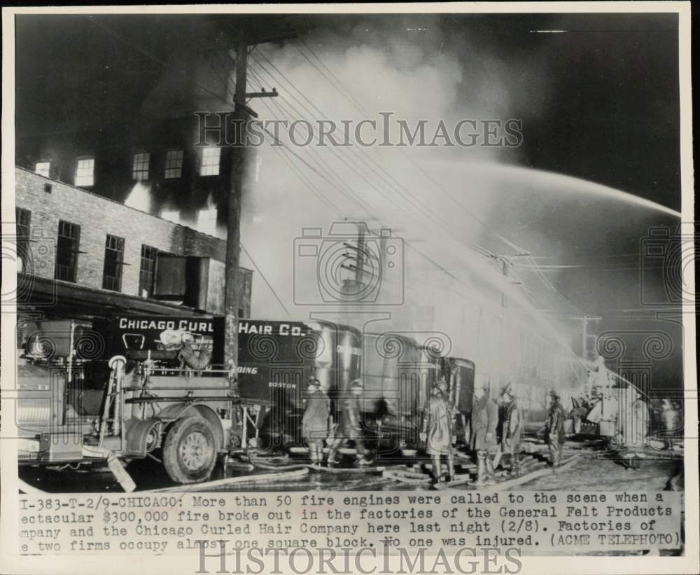 Photo Originale 1977 Chicago Fire Department - Pompiers En Action - Tirage Argentique