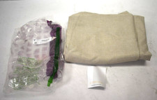 Jinchan Linen Textured Curtain 108" For Living Room Greyish Beige Single Panel