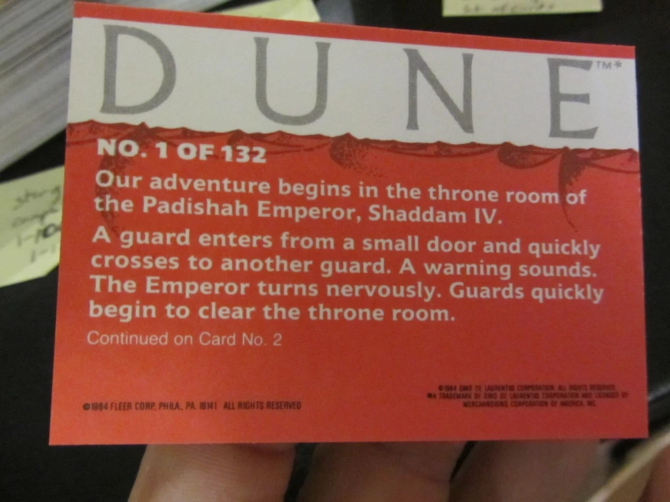 DUNE Starship Troopers and Stargate Complete Set Trading Cards - Image 4 of 4