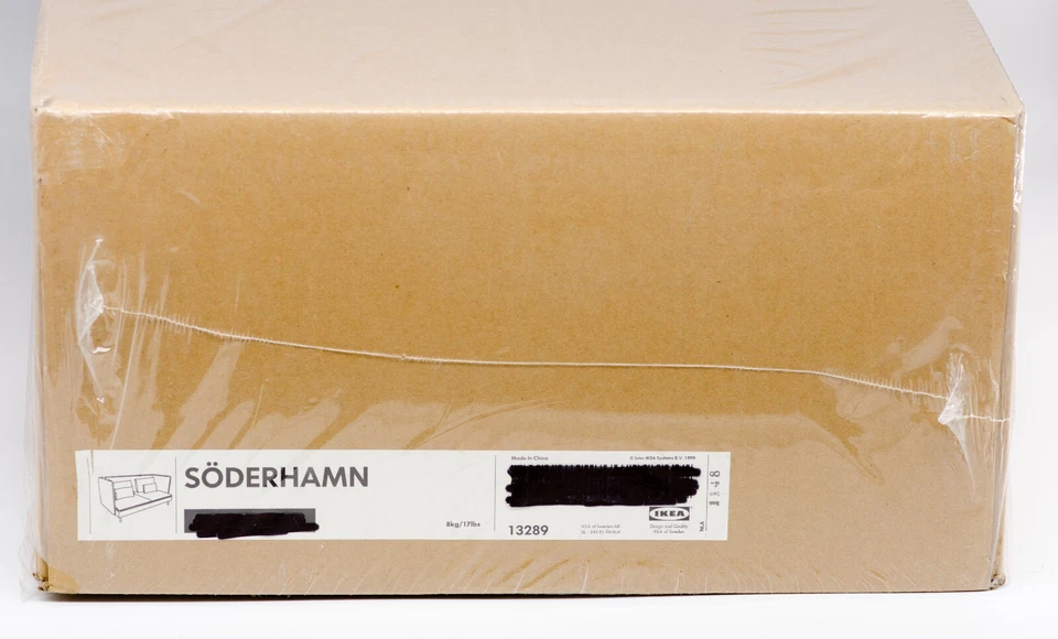 IKEA Söderhamn Bezug 3-er Sofa hohe Rückenlehne Replösa beige Couch Husse Ersatz - Bild 2 von 4