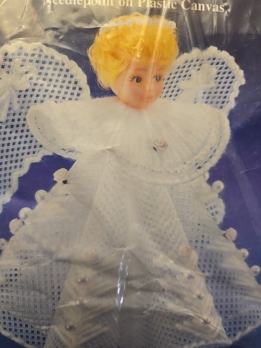 Needlepoint Art Kit Vintage Betts 685 Celestial Angel Needle NEW SEALED Cross - Picture 3 of 5