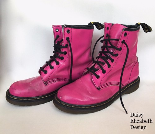 black friday sale vintage bright pink doc dr martens boots uk 7