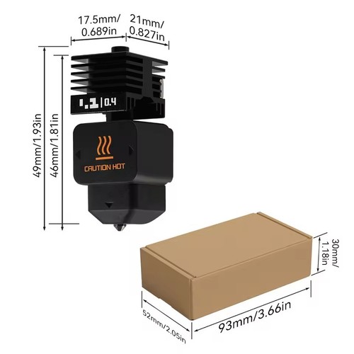 0.2/0.4/0.6/0.8mm Detachable Nozzle Hotend Kits For Bambu Lab H2D/A1/A1 mini - Photo 11/17