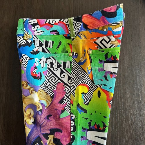 VERSACE VERSUS jeans rainbow print stretch size 24 from F/W 2014 - Picture 21 of 24