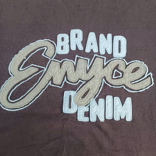 Enyce Abbigliamento Camicia 2XL XXL Uomo Marrone Tan Logo Colorblock Patchwork - Foto 5 di 20