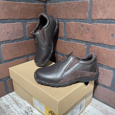 Timberland Leather Casual Slip On Brown Toddler's 11 Child New In Box