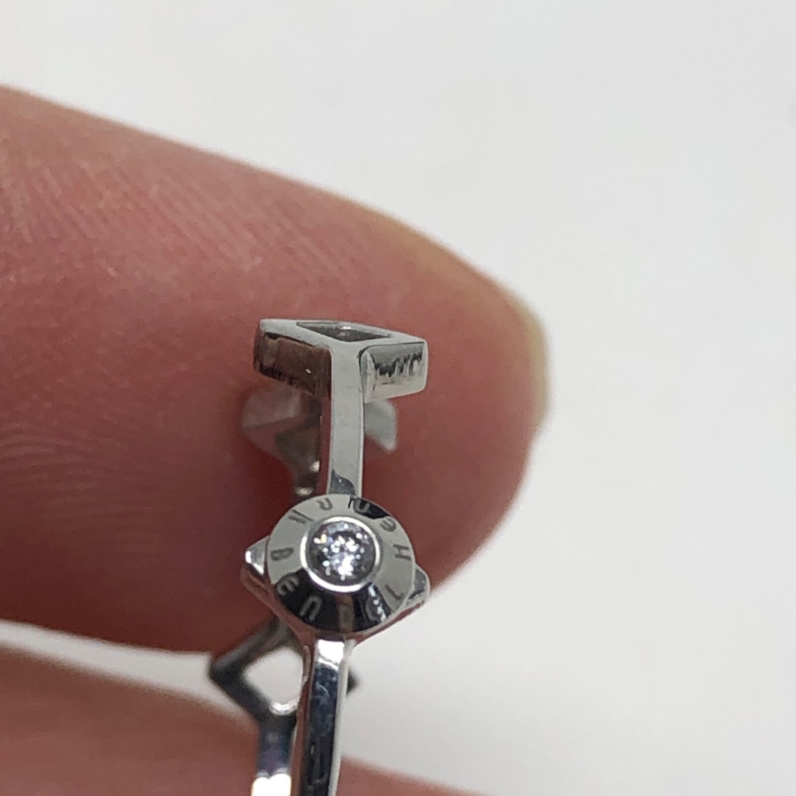 Henri Bendel Stackable Diamond Shape Ring Set Sil… - image 3