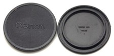 2 Vintage Genuine Canon FD Mount Push on Camera Body Caps Made in Japan Used