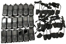 LOT of 18 SPRINT KYOCERA DURAPLUS E4233 3G rugged PTT Phones, holsters, chargers