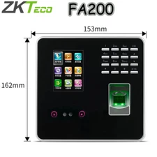 ZKTeco FA200 Attendance And Access Control Face & Fingerprint Reader Time TCP/IP
