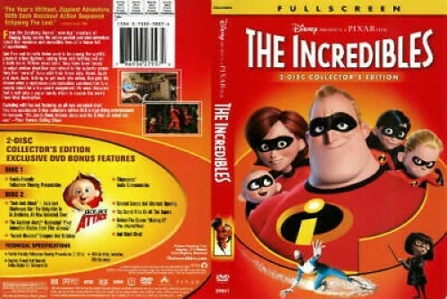 The Incredibles (DVD, 2-Disc Set, Fullscreen, Collectors Edition)  786936279979 | eBay