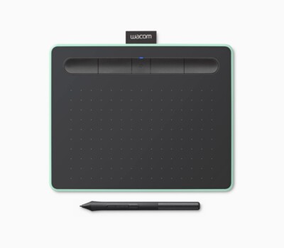 Wacom Intuos Wireless Graphic Tablet, 3 Bonus Software, Pistachio